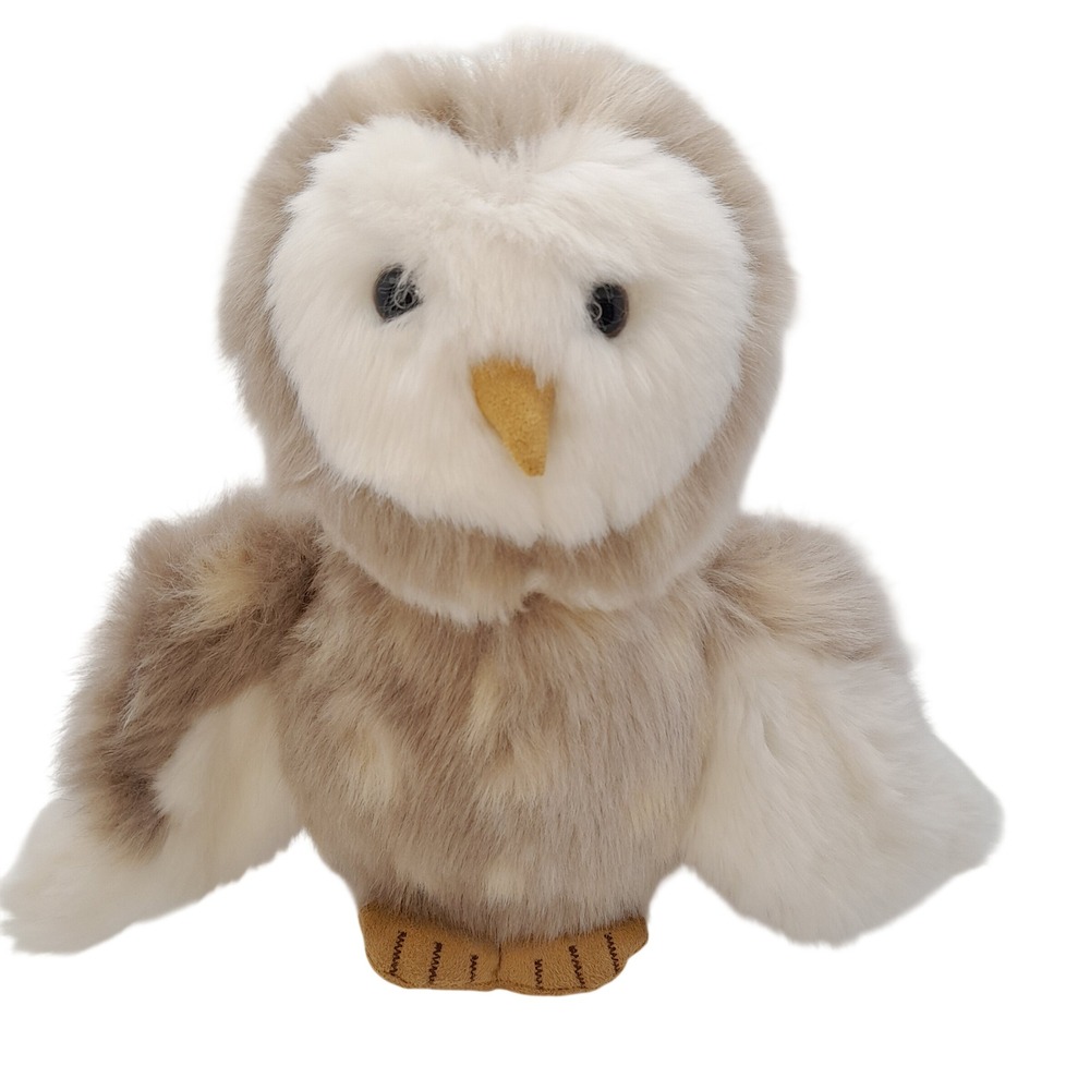 Junk Gypsy for Pottery Barn Kids Plush Owl Stuffed Animal Faux Fur 9 inch